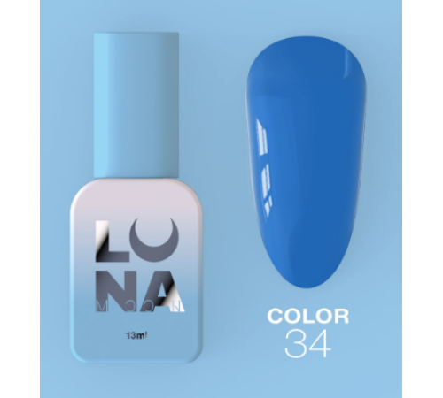 Гель-лак Luna Color №34 кобальтовий, 8 мл