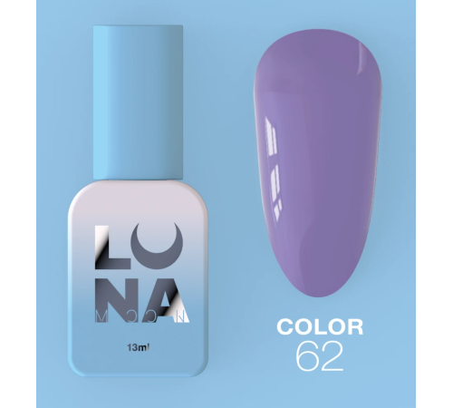 Гель-лак Luna Color №62 світло-фіолетовий, 8 мл