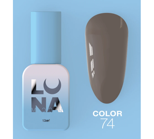 Гель-лак Luna Color №74 бежево-коричневий, 13 мл