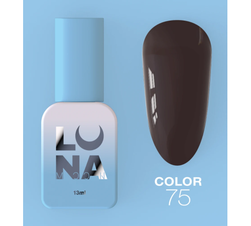 Гель-лак Luna Color №75 шоколадний, 8 мл