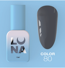 Гель-лак Luna Color №80 темно-сірий, 13 мл