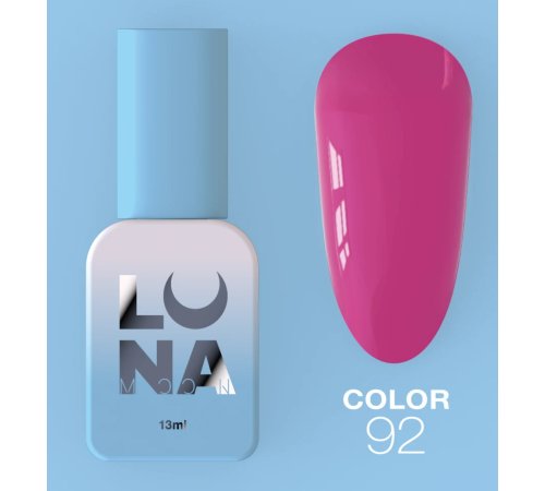 Гель-лак Luna Color №92 пурпурний рожевий, 8 мл
