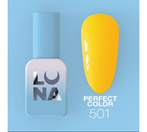 Гель-лак Luna Perfect Color №501, жовтий, 8 мл