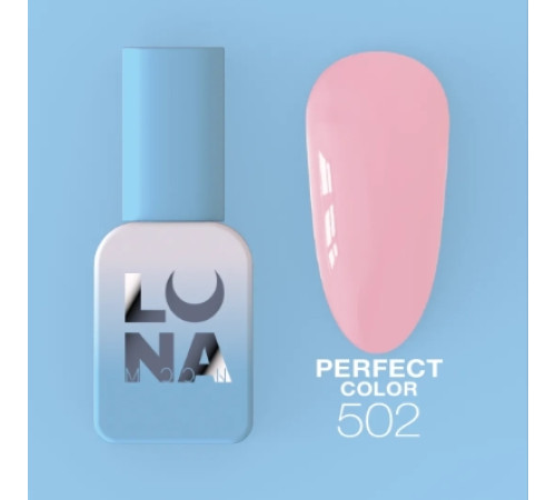 Гель-лак Luna Perfect Color №502, світло-рожевий, 8 мл