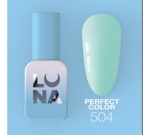 Гель-лак Luna Perfect Color №504, м'ятний, 8 мл