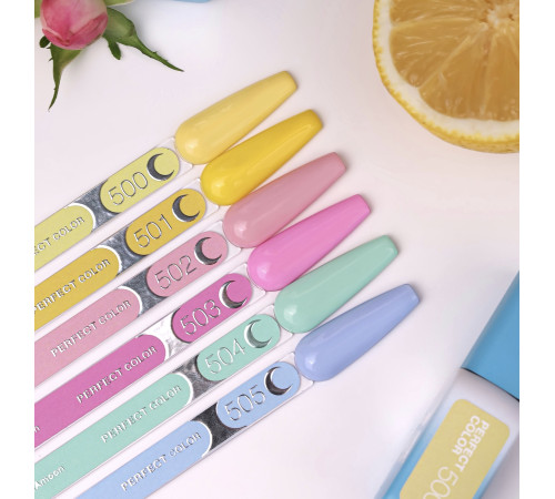 Гель-лак Luna Perfect Color №505, блакитний, 8 мл