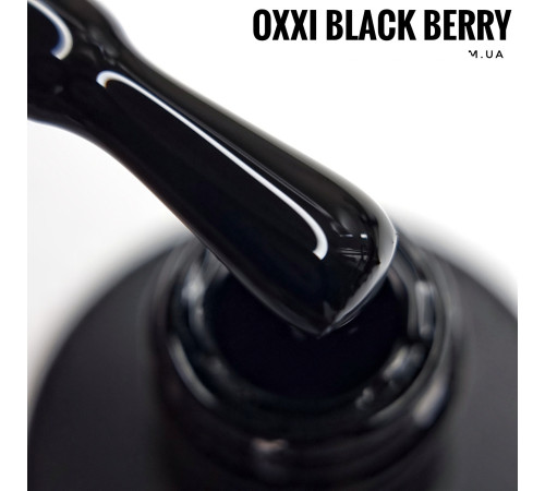 Гель-лак OXXI Black Berry супер чорний, 10 мл