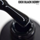 Гель-лак OXXI Black Berry супер чорний, 10 мл