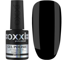 Гель-лак OXXI Black Berry супер чорний, 10 мл