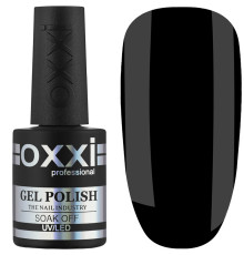 Гель-лак OXXI Black Berry супер чорний, 10 мл
