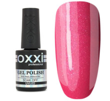 Oxxi gel polish No. 019, bright pink with microglitter, 10 ml