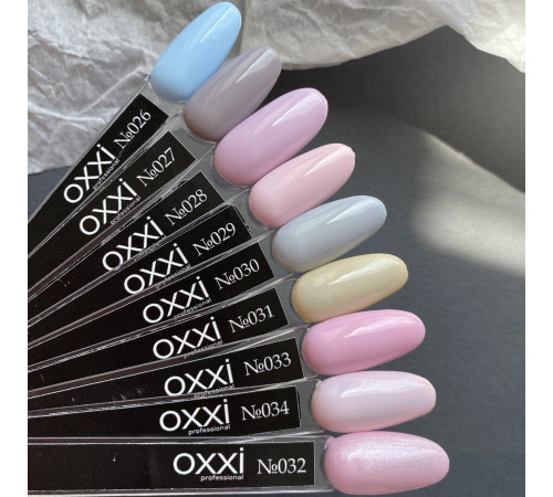 Гель-лак Oxxi № 033, блідо-рожевий, 10 мл