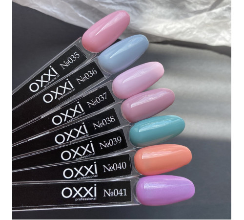 Гель-лак Oxxi №039, приглушенный серо-голубой, 10 мл