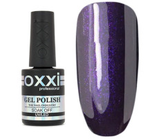 Oxxi gel polish No. 042, dark purple with micro-glitter, 10 ml