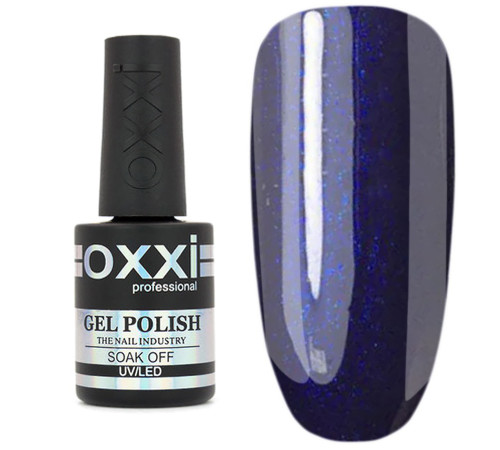 Гель-лак Oxxi № 053, темний фіолетовий з блакитним мікроблиском, 10 мл