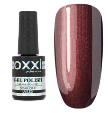Gel-lacquer Oxxi No. 082, burgundy with micro-shine, 10 ml