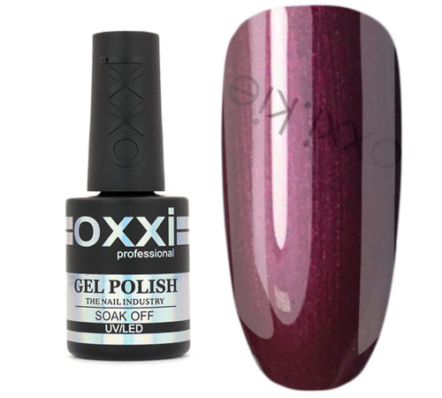 Oxxi gel polish No. 084, marsala with micro-shine, 10 ml