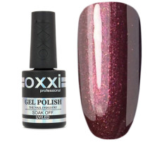 Oxxi gel polish No. 085, red-brown with microglitter, 10 ml