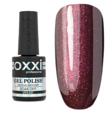 Oxxi gel polish No. 085, red-brown with microglitter, 10 ml