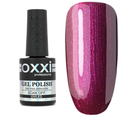Oxxi gel polish No. 086, fuchsia pink with microglitter, 10 ml