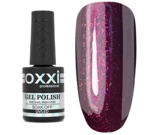 Gel-lacquer Oxxi No. 087, cherry with micro-glitter, 10 ml