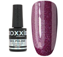 Oxxi gel polish No. 090, dark pink with microglitter, 10 ml