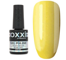 Oxxi gel polish No. 093, yellow with subtle sparkles, 10 ml