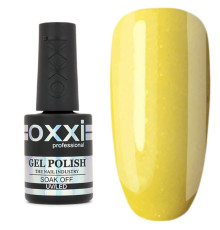 Oxxi gel polish No. 093, yellow with subtle sparkles, 10 ml
