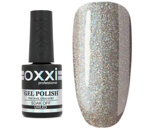 Oxxi gel polish No. 096, light beige with small sparkles, 10 ml