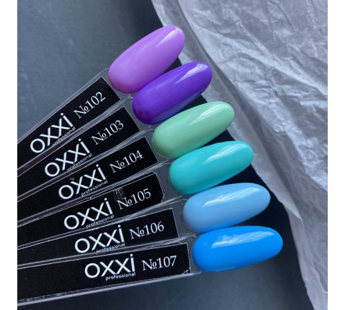 Oxxi gel polish No. 102, light purple, 10 ml