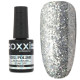 Oxxi gel polish No. 115, silver with holographic glitter, 10 ml