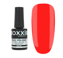 Gel polish Oxxi No. 164 bright red-orange neon, 10 ml