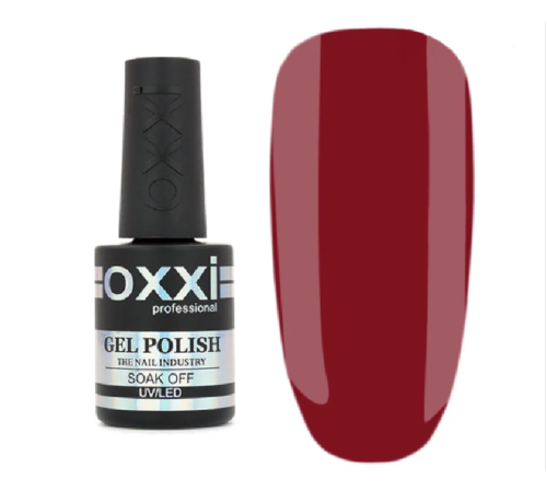 Гель-лак Oxxi № 172 темно-червоний емаль, 10 мл