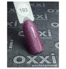 Гель-лак Oxxi № 193 бузковий з мікроблиском, 10 мл