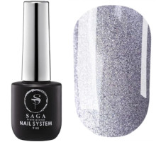 Gel polish Saga Cat Eye Silver, 10 ml