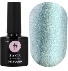 Гель-лак Saga Cat Eye №06 Кошачий Глаз голубой, 10 мл