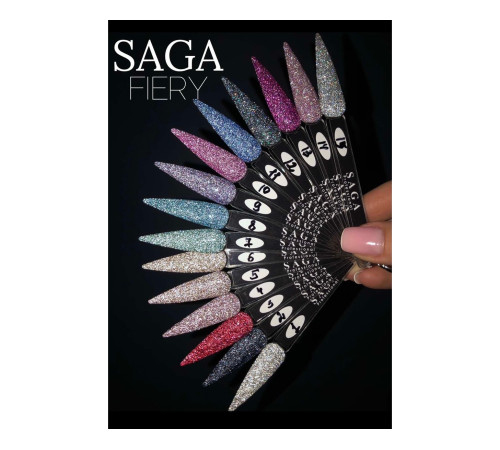 Гель-лак SAGA Fiery №06 світловідбиваючий, 10 мл