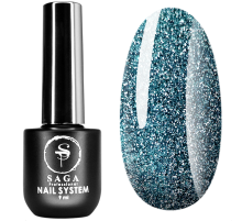 Gel polish SAGA Fiery No. 08 reflective, 10 ml