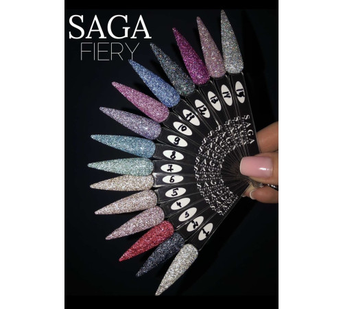 Гель-лак SAGA Fiery №09 світловідбиваючий, 10 мл