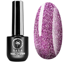 Gel polish SAGA Fiery No. 10 reflective, 10 ml