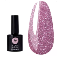 Gel polish SAGA Fiery No. 14 reflective, 10 ml