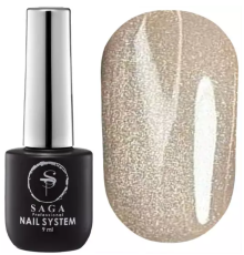 Gel polish Saga GLOW CAT Cat's Eye #07 cappuccino, 9 ml