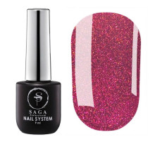 Gel polish Saga WILD CAT Cat`s Eye No. 04 pink with yellow 10 ml