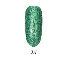 Gel Polish Starlet Platinum Glitter shine №007, 10 ml
