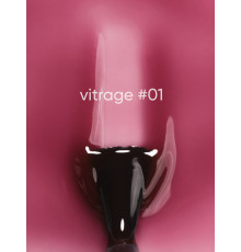 Гель-лак вітражний DARK Vitrage №001, рожевий, 6 мл