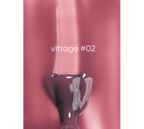 Гель-лак вітражний DARK Vitrage №002, пурпурний, 6 мл