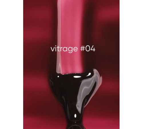DARK Vitrage №004 stained glass gel polish, plum, 6 ml