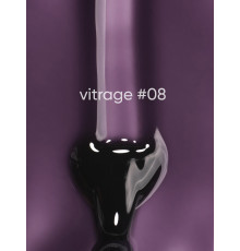 Гель-лак вітражний DARK Vitrage №008, темний фіолетовий, 6 мл
