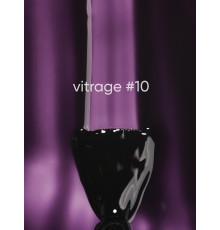 Гель-лак вітражний DARK Vitrage №010, баклажан, 6 мл