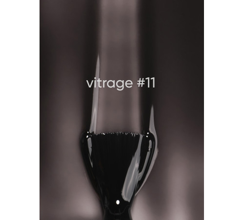 Stained gel varnish DARK Vitrage No. 011, black, 6 ml